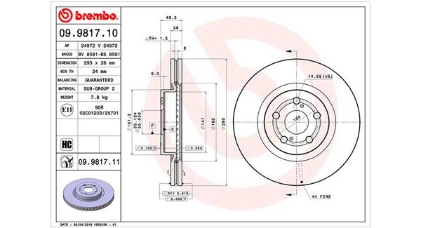 MAGNETI MARELLI Piduriketas 360406058800